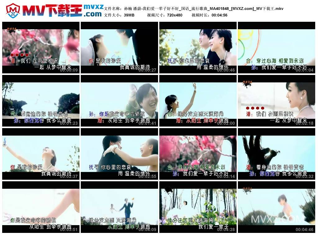 孙楠 潘蔚-我们爱一辈子好不好_国语_流行歌曲_MA401848